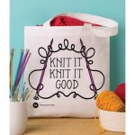 Boye Tote Bag 13.5"X13.75" - Knit It (image for) Boye Tote Bag 13.5"X13.75" - Knit It